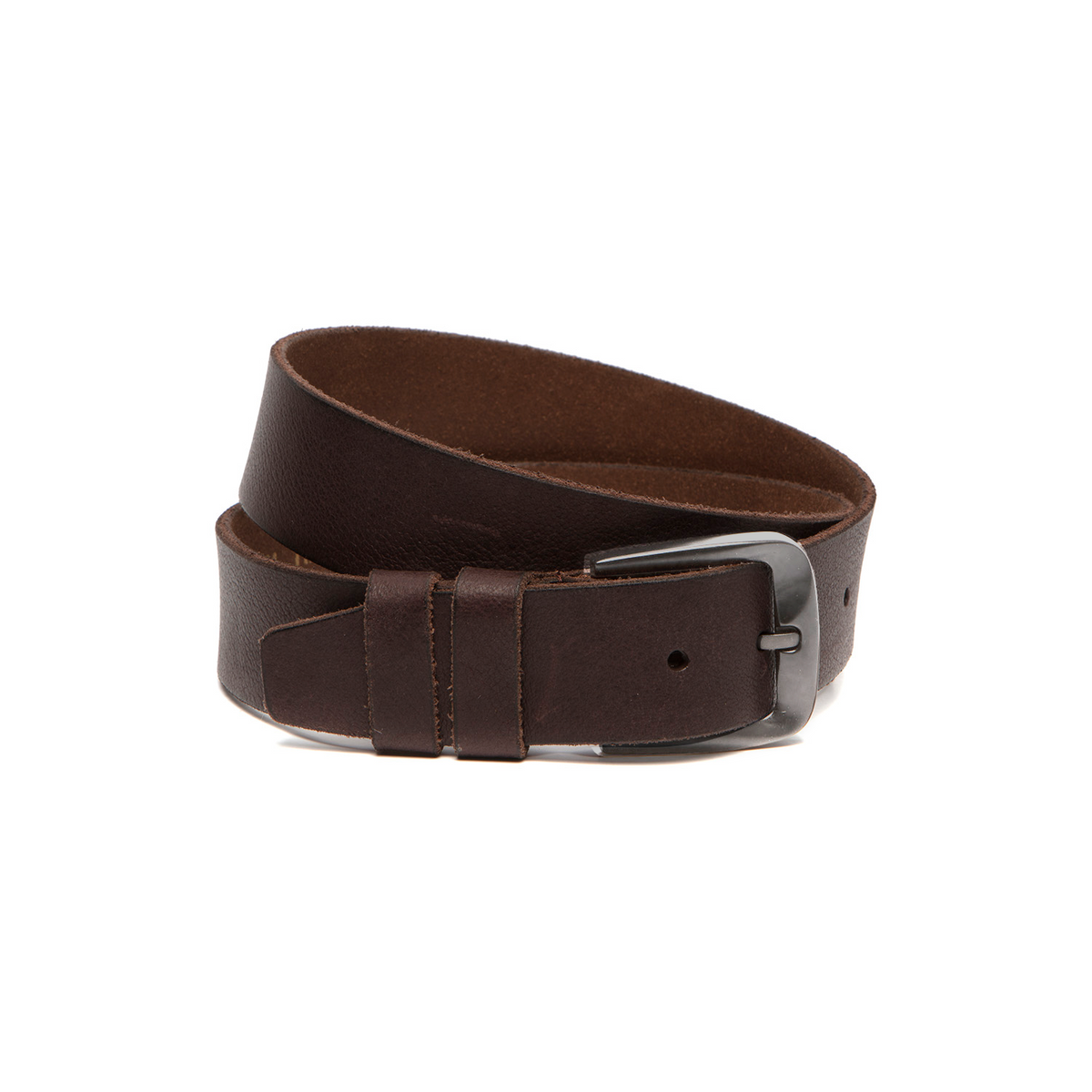 Solid Antique Brass Hardware &amp; Heavy-Duty Dual Zipper Detail on Copper Full-Grain Leather Belt para Homem