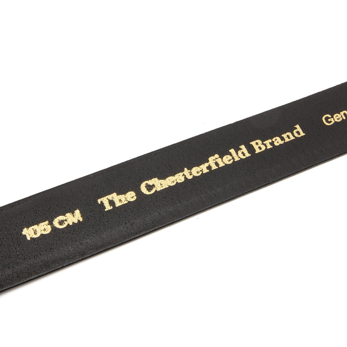 
Manovo Couro Flor Integral Belt para Homem - Perfil lateral estruturado com fole espaçoso