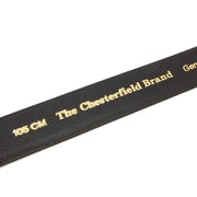 
Manovo Couro Flor Integral Belt para Homem - Perfil lateral estruturado com fole espaçoso