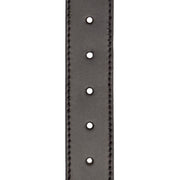 Solid Antique Brass Hardware &amp; Heavy-Duty Dual Zipper Detail on Castanho Claroaro Full-Grain Leather Belt para Homem