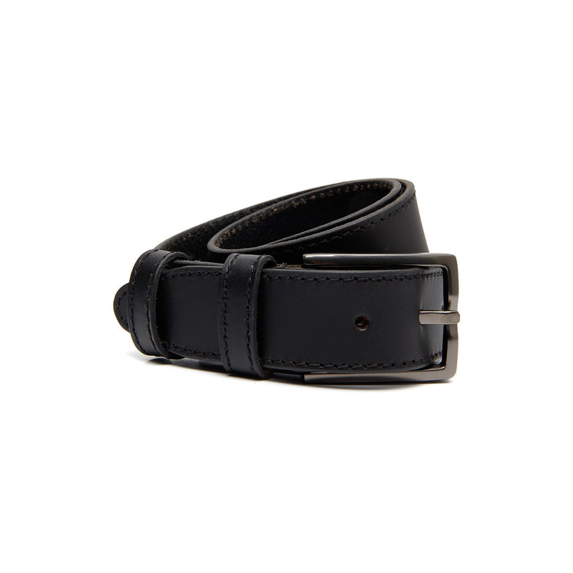 Castanho Claroaro Full-Grain Leather Belt para Homem