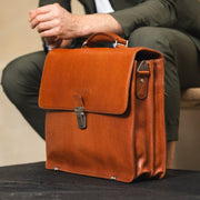 Salvatore Full-Grain Leather Briefcase para Homem – alternate product view 2