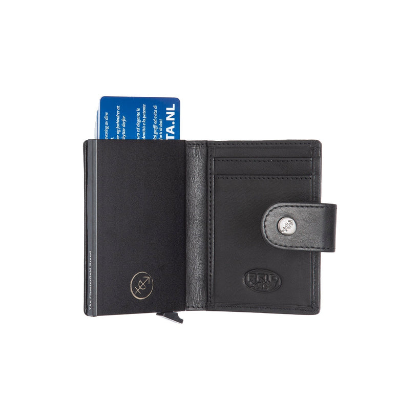 Barrea Full-Grain Leather Card Holder para Mulher