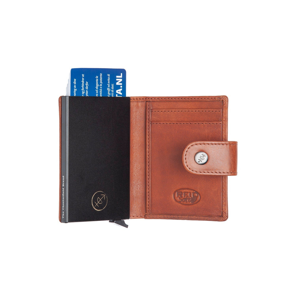 Barrea Full-Grain Leather Card Holder para Mulher – alternate product view 3