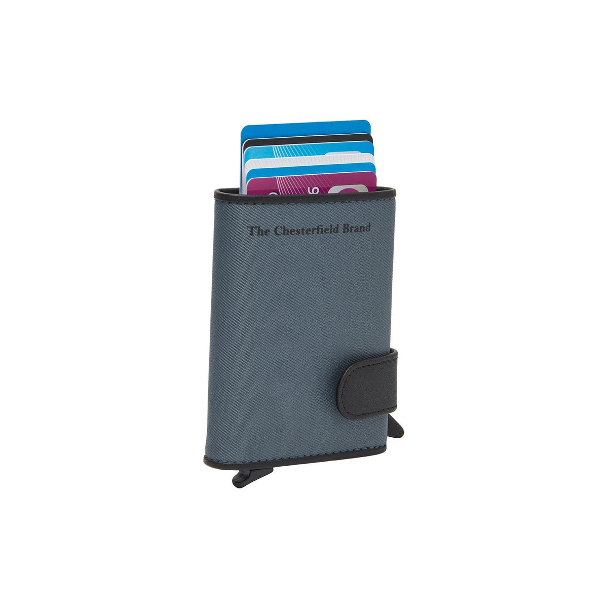 Delsbo Full-Grain Leather Card Holder para Mulher in Classic 100% Full-Grain Leather - Full Exterior Front Profile View | Buy Online
