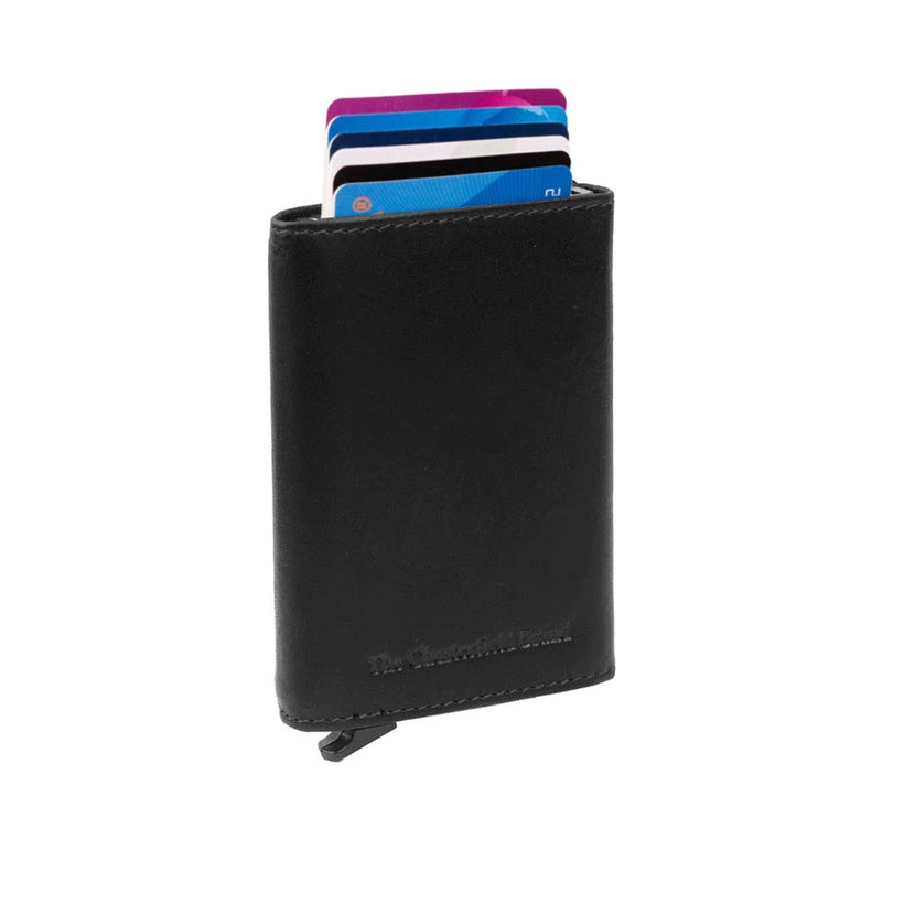 Lancaster Full-Grain Leather Card Holder para Mulher