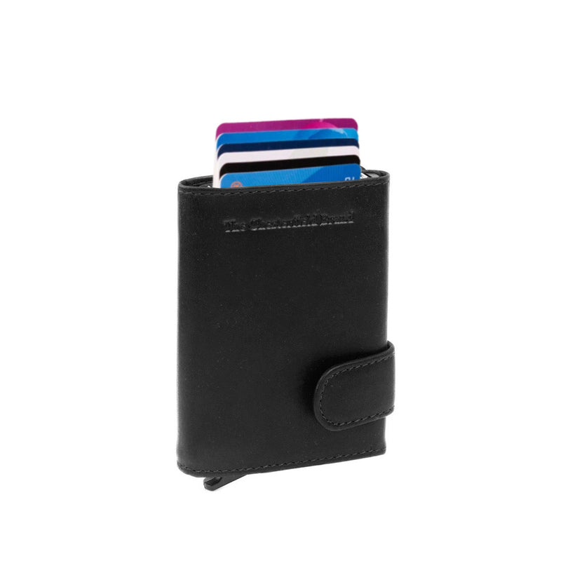 Leicester Full-Grain Leather Card Holder para Mulher