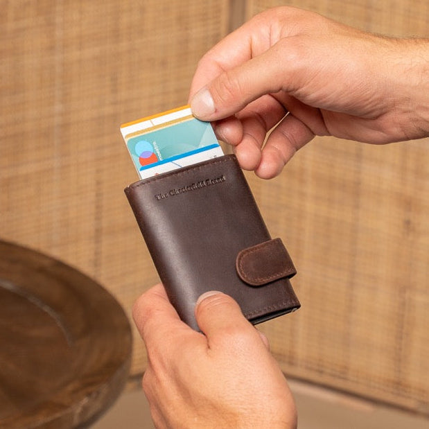 Leicester Full-Grain Leather Card Holder para Mulher – alternate product view 2
