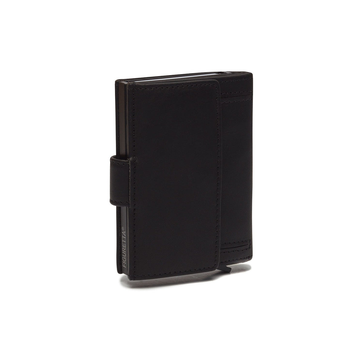 Solid Antique Brass Hardware &amp; Heavy-Duty Dual Zipper Detail on Leipzig Full-Grain Leather Card Holder para Mulher