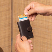 Leipzig Full-Grain Leather Card Holder para Mulher – alternate product view 2
