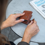 Mannheim Full-Grain Leather Card Holder para Mulher – alternate product view 3