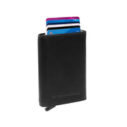 Palma Full-Grain Leather Card Holder para Mulher in Classic 100% Full-Grain Leather - Full Exterior Front Profile View | Buy Online