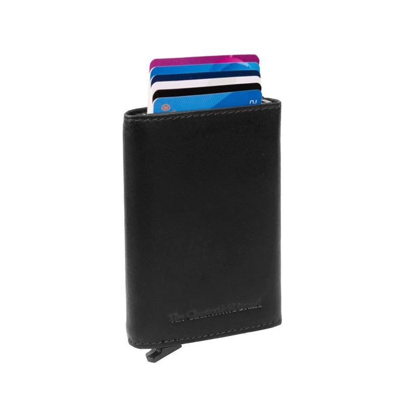 Palma Full-Grain Leather Card Holder para Mulher