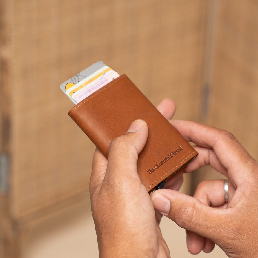 Palma Full-Grain Leather Card Holder para Mulher – alternate product view 2