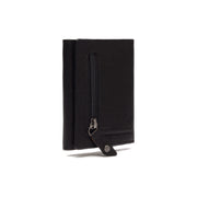 Solid Antique Brass Hardware &amp; Heavy-Duty Dual Zipper Detail on Paris Full-Grain Leather Card Holder para Mulher