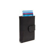 Torola Full-Grain Leather Card Holder para Mulher in Classic 100% Full-Grain Leather - Full Exterior Front Profile View | Buy Online