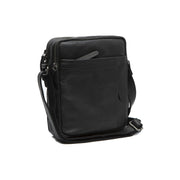Alva Full-Grain Leather Crossbody Bag para Homem in Classic 100% Full-Grain Leather - Full Exterior Front Profile View | Buy Online