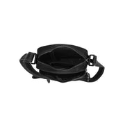 Birmingham Full-Grain Leather Crossbody Bag para Homem - Structured Side Profile Showing Gusset Depth &amp; Expansion Capacity