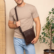 Bodin Full-Grain Leather Crossbody Bag para Mulher – alternate product view 3