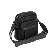 Bremen Full-Grain Leather Crossbody Bag para Homem in Classic 100% Full-Grain Leather - Full Exterior Front Profile View | Buy Online