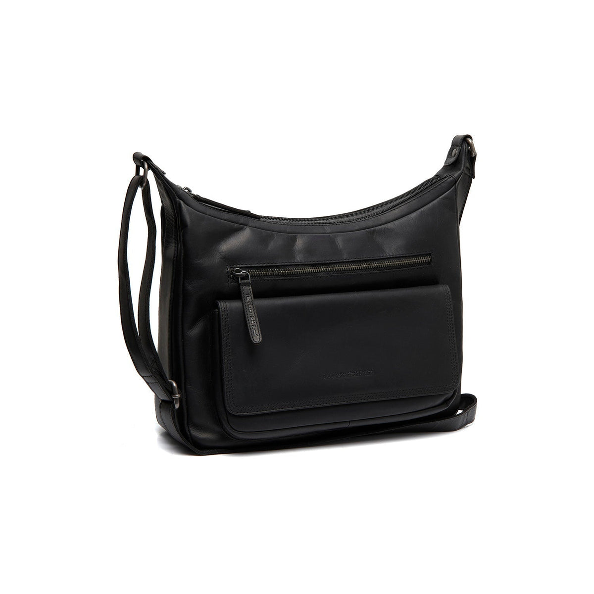 Bryson Full-Grain Leather Crossbody Bag para Mulher in Classic 100% Full-Grain Leather - Full Exterior Front Profile View | Buy Online