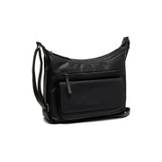 Bryson Full-Grain Leather Crossbody Bag para Mulher in Classic 100% Full-Grain Leather - Full Exterior Front Profile View | Buy Online