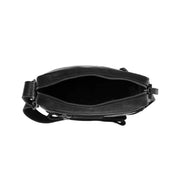 
Classic 100% Full-Grain leather Bag - Perspetiva traseira com alças de couro reforçadas