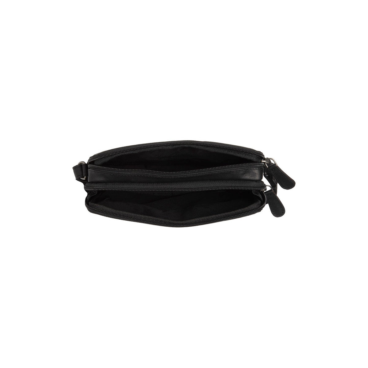
Solid Antique Brass Hardware & Heavy-Duty Dual Zipper Detail on Ellon Mala a tiracolo em couro