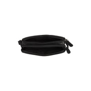 
Solid Antique Brass Hardware & Heavy-Duty Dual Zipper Detail on Ellon Mala a tiracolo em couro