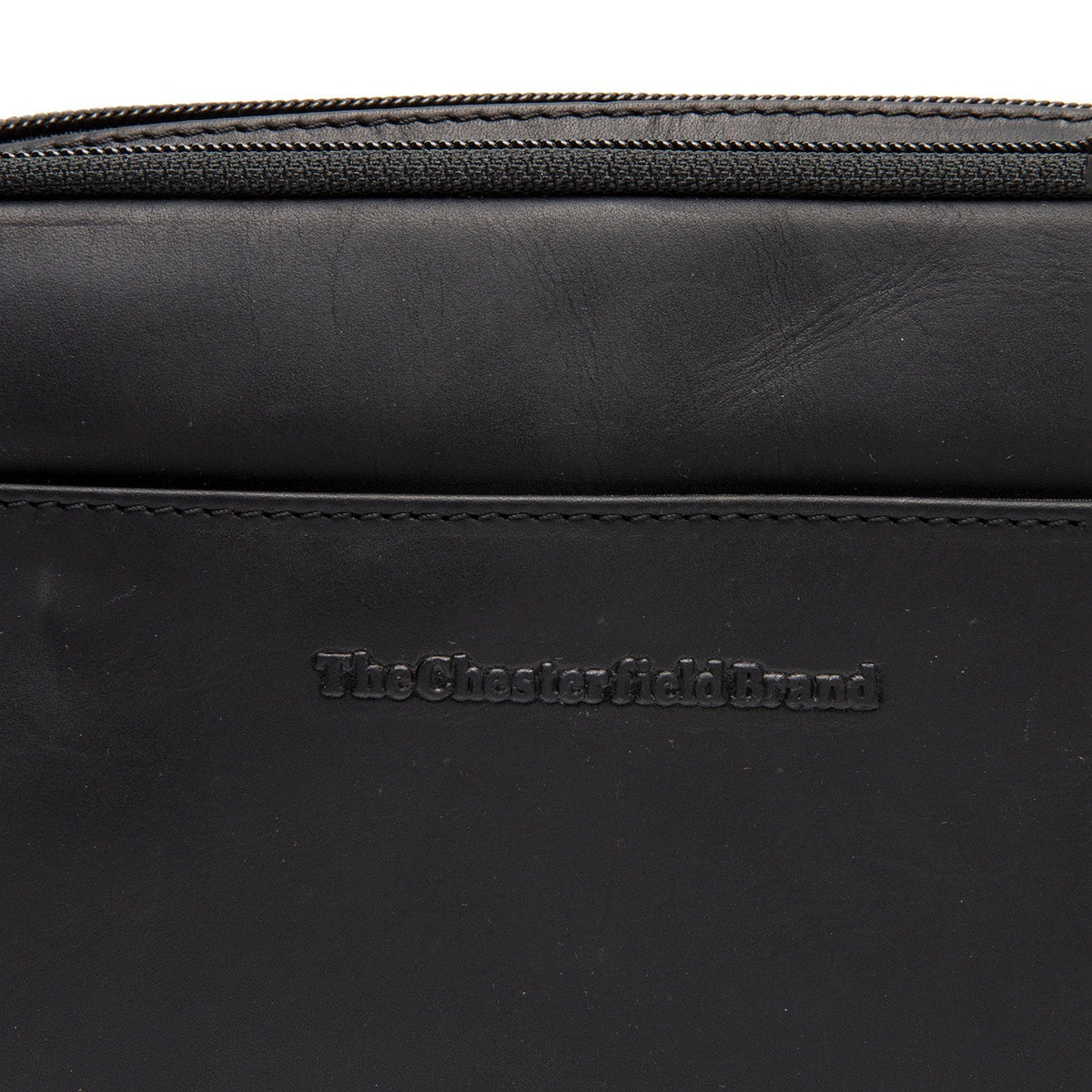 
Classic 100% Full-Grain leather Bag - Perspetiva traseira com alças de couro reforçadas