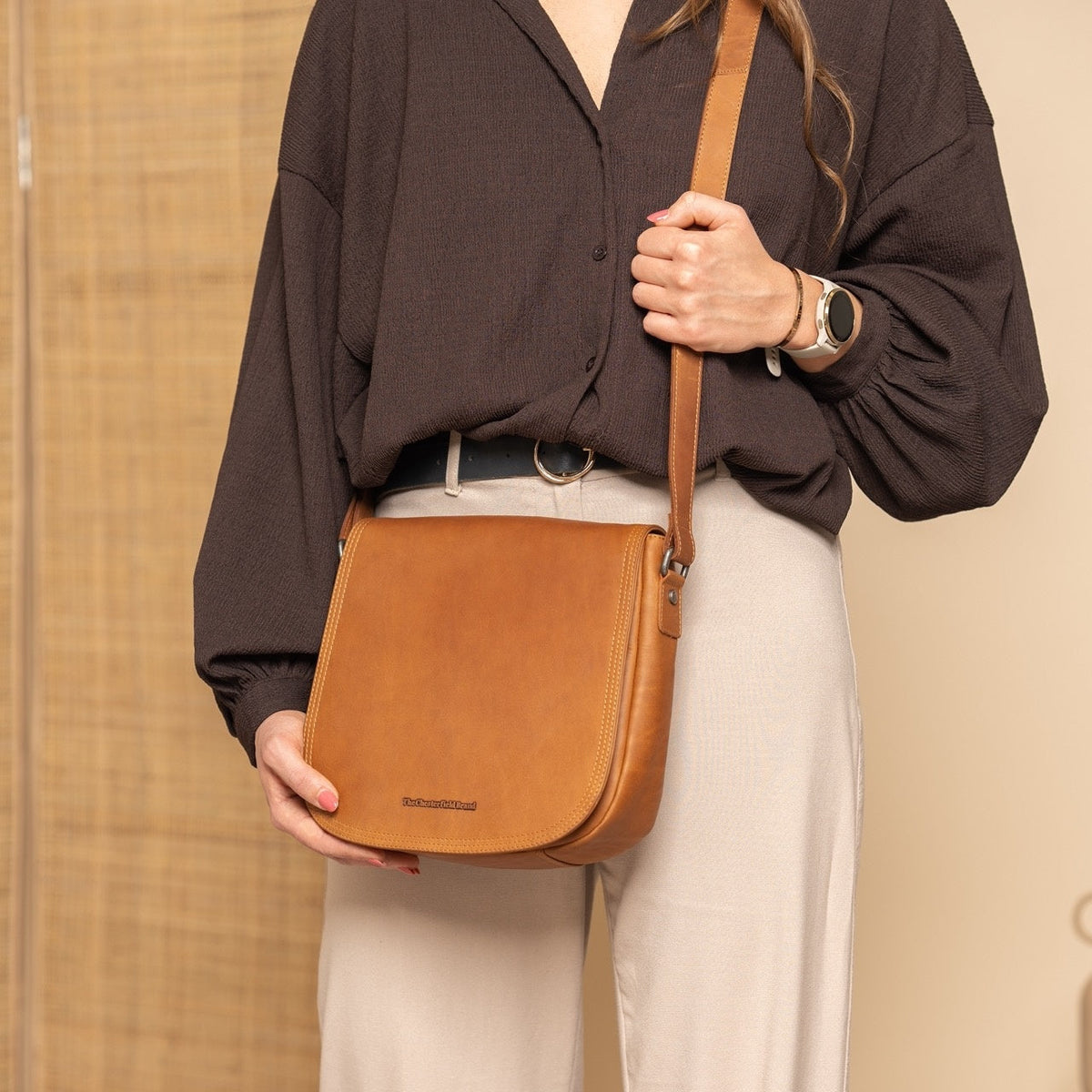 Everglades Full-Grain Leather Crossbody Bag para Mulher – alternate product view 3