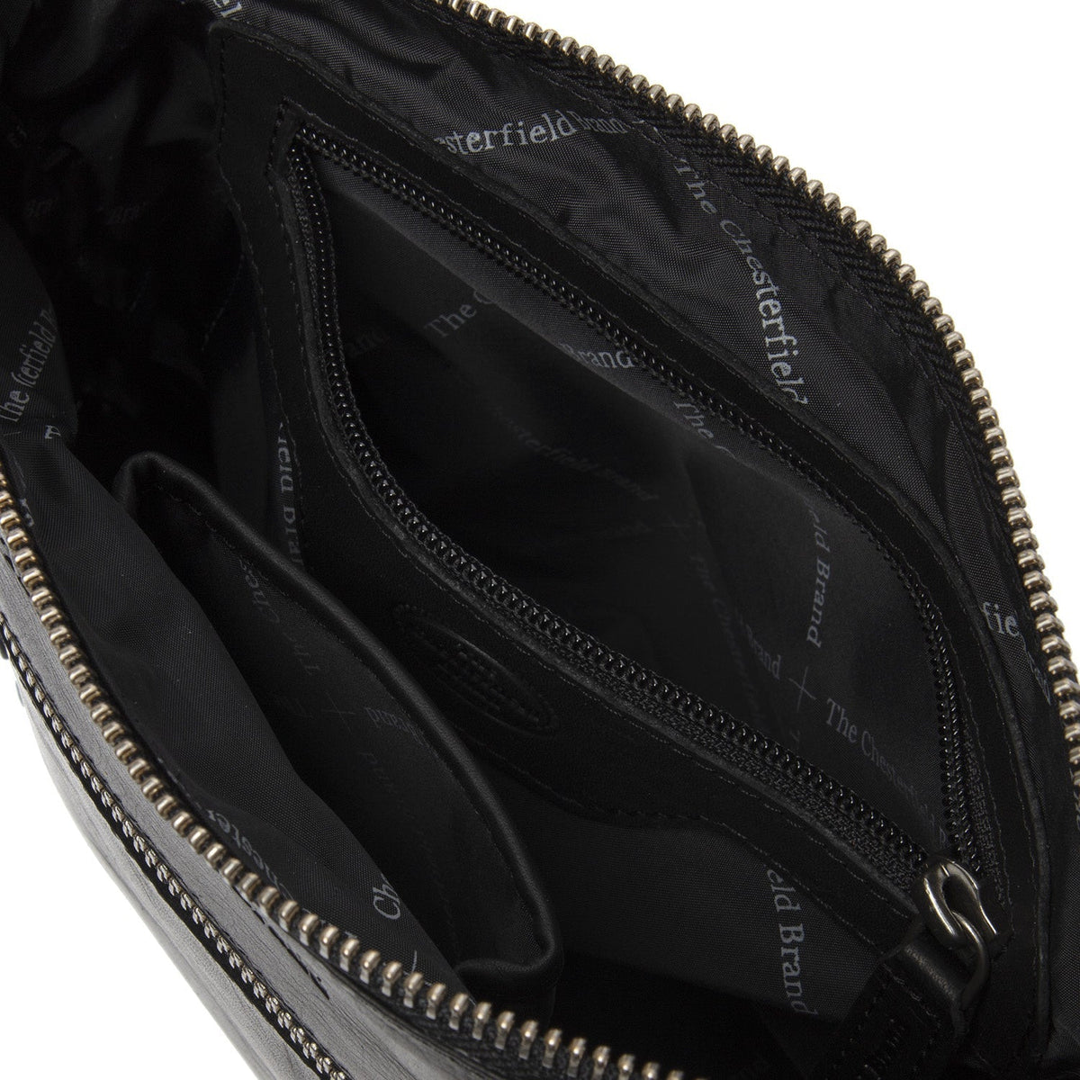 
Classic 100% Full-Grain leather Bag - Perspetiva traseira com alças de couro reforçadas