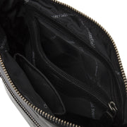 
Classic 100% Full-Grain leather Bag - Perspetiva traseira com alças de couro reforçadas