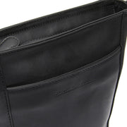 
Classic 100% Full-Grain leather Bag - Perspetiva traseira com alças de couro reforçadas