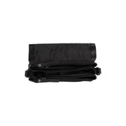 
Solid Antique Brass Hardware & Heavy-Duty Dual Zipper Detail on Laverton Mala a tiracolo em couro