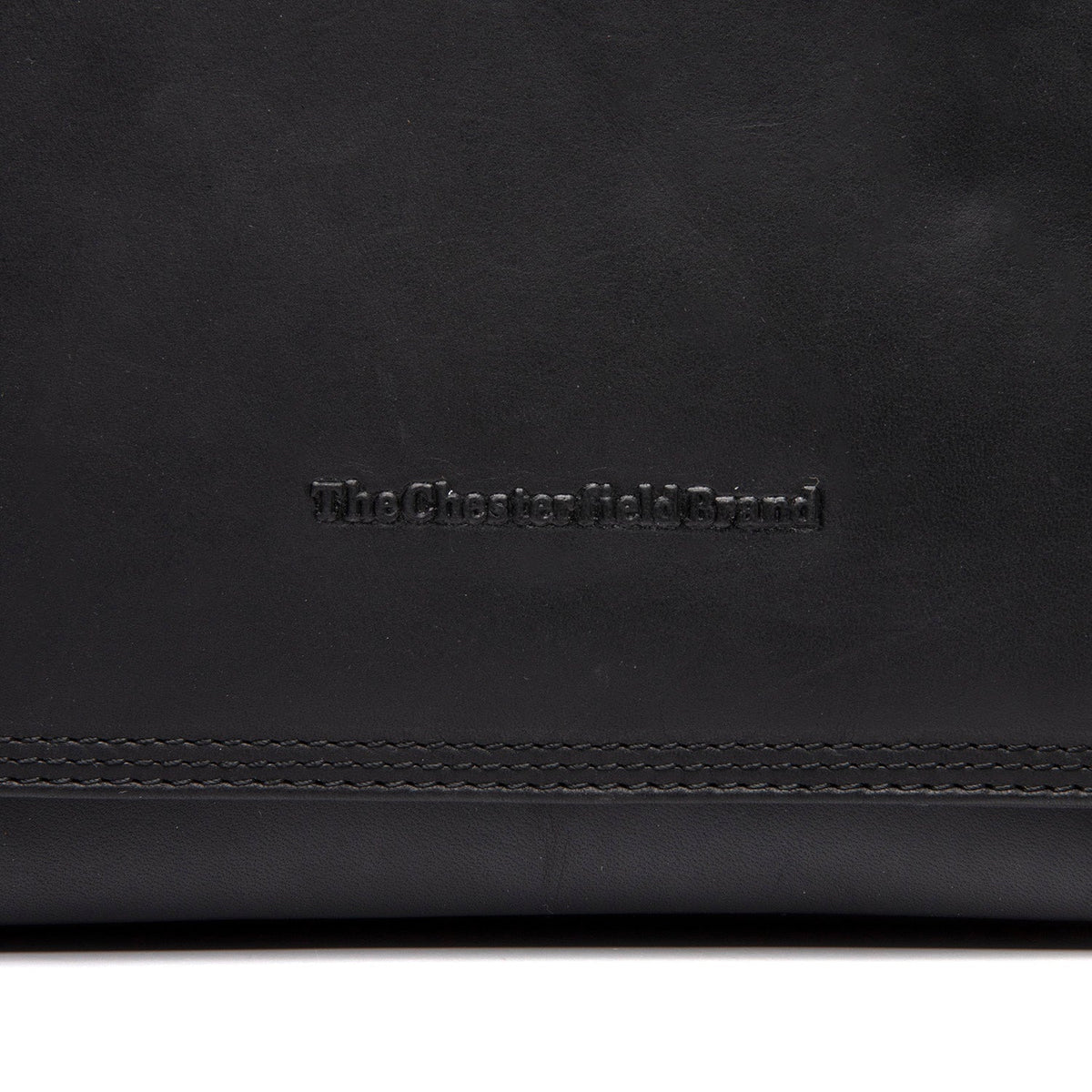 
Classic 100% Full-Grain leather Bag - Perspetiva traseira com alças de couro reforçadas