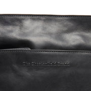 
Classic 100% Full-Grain leather Bag - Perspetiva traseira com alças de couro reforçadas