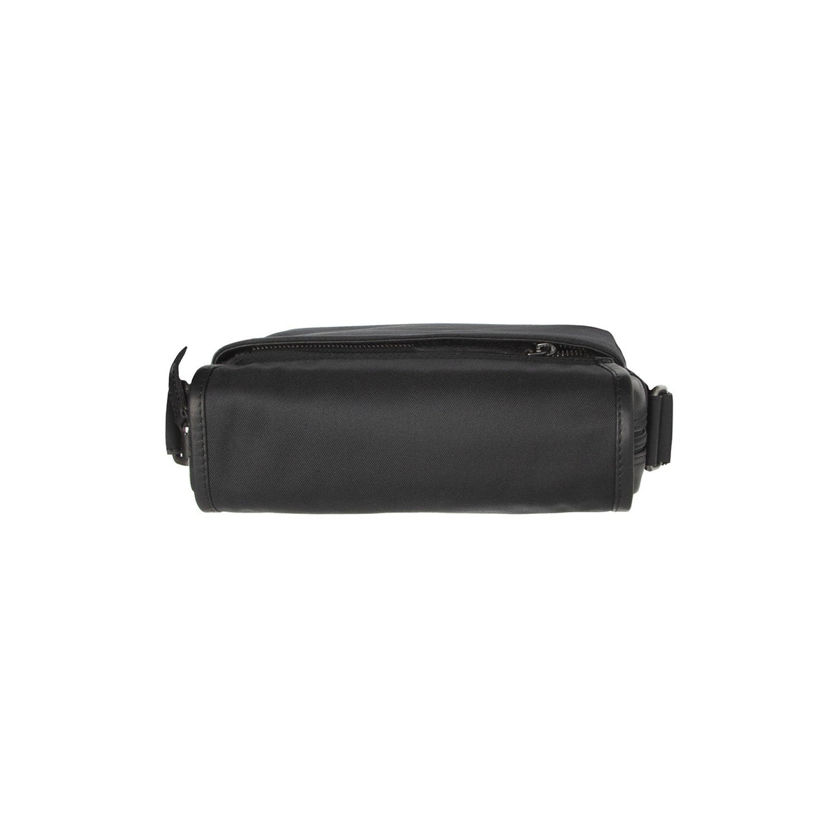 Mikeli Full-Grain Leather Crossbody Bag para Mulher - Structured Side Profile Showing Gusset Depth &amp; Expansion Capacity