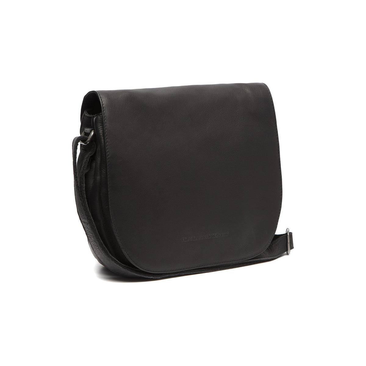 Millie Full-Grain Leather Crossbody Bag para Mulher in Classic 100% Full-Grain Leather - Full Exterior Front Profile View | Buy Online