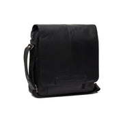 Raphael Full-Grain Leather Crossbody Bag para Homem in Classic 100% Full-Grain Leather - Full Exterior Front Profile View | Buy Online