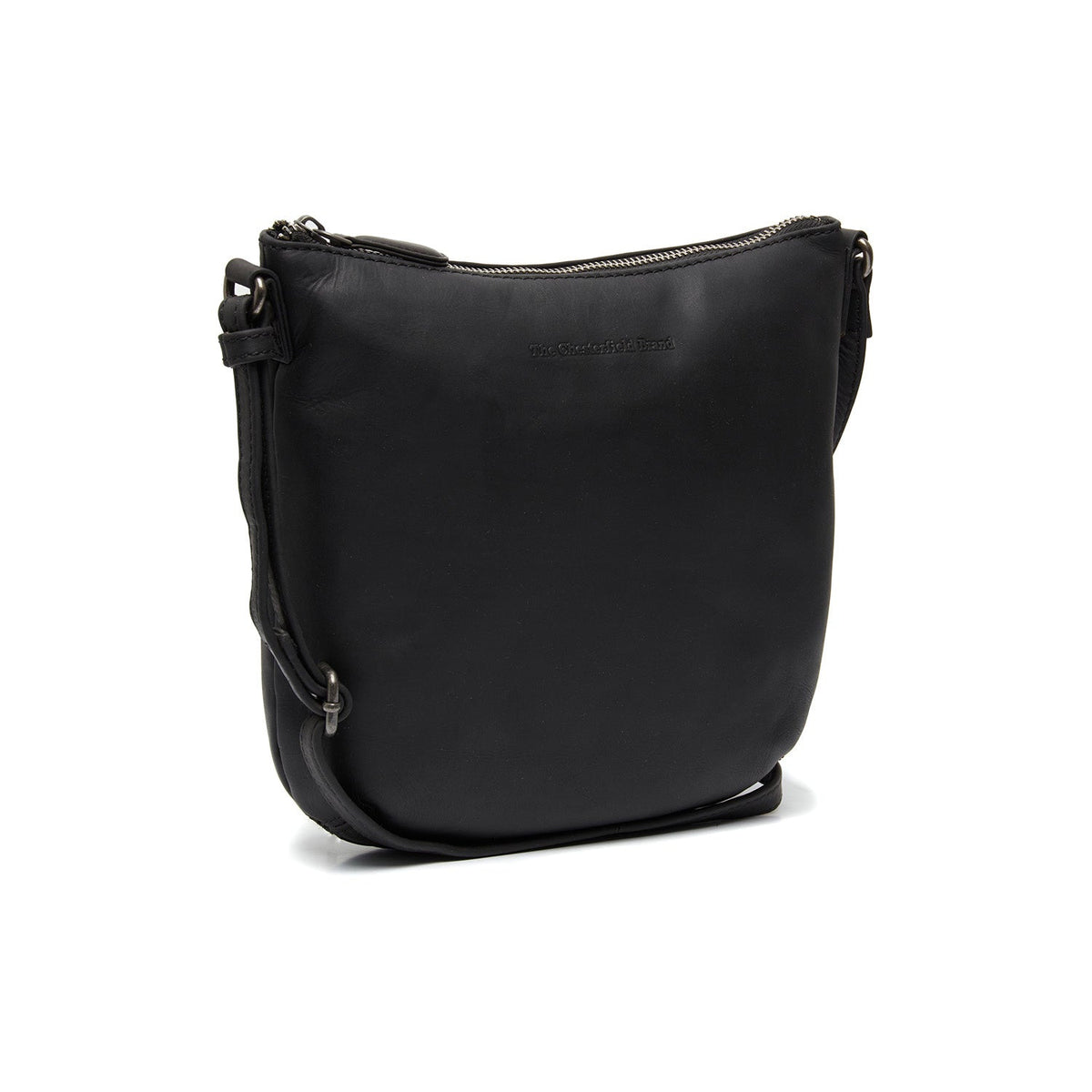 Vermelhoding Full-Grain Leather Crossbody Bag para Mulher in Red 100% Full-Grain Leather - Full Exterior Front Profile View | Buy Online