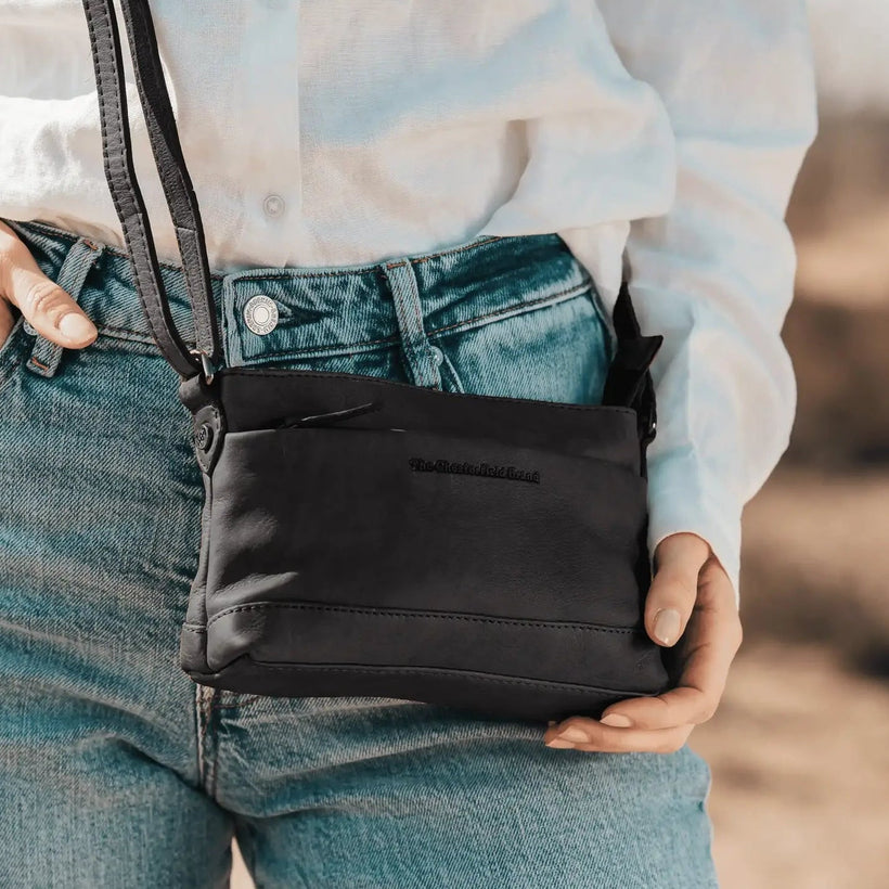 Salerno Full-Grain Leather Crossbody Bag para Mulher