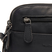 
Classic 100% Full-Grain leather Bag - Perspetiva traseira com alças de couro reforçadas