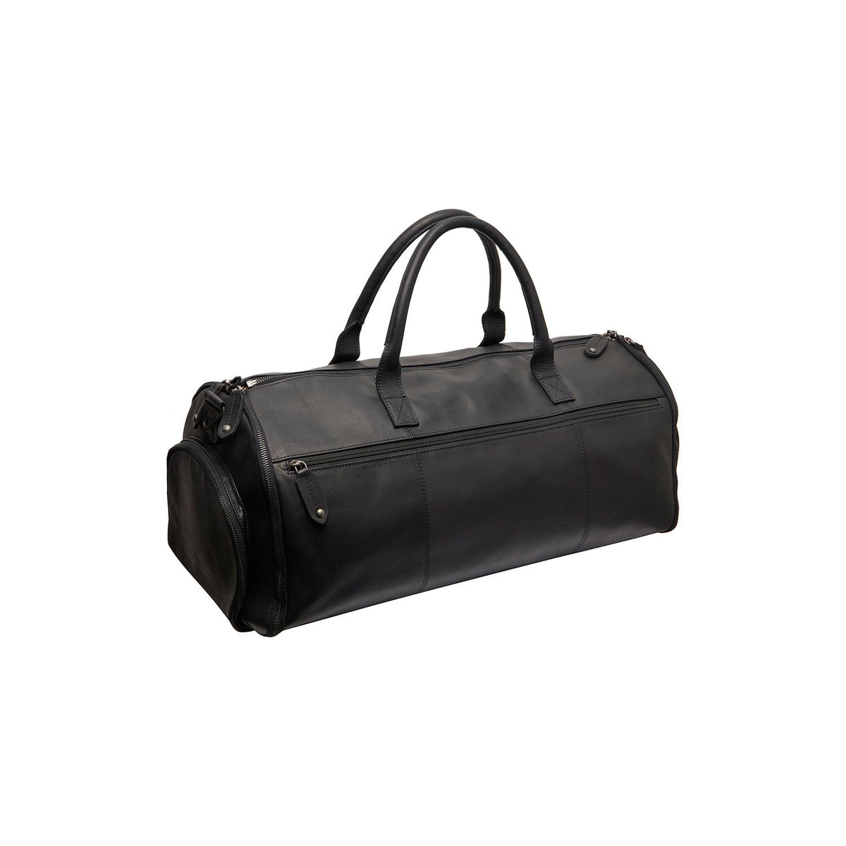 Tailored Rib Cuffs &amp; Hem Craftsmanship Construction Detail on Leather Garment Bag Finlay para Mulher