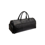 Tailored Rib Cuffs &amp; Hem Craftsmanship Construction Detail on Leather Garment Bag Finlay para Mulher