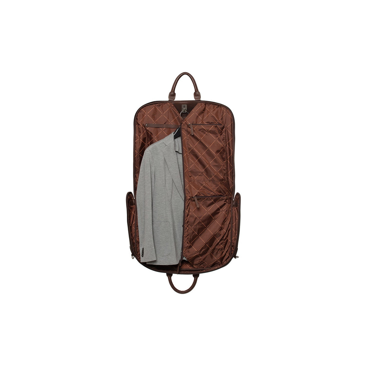 
Classic 100% Full-Grain leather Goods - Vista traseira com ombros definidos e bainha impecável