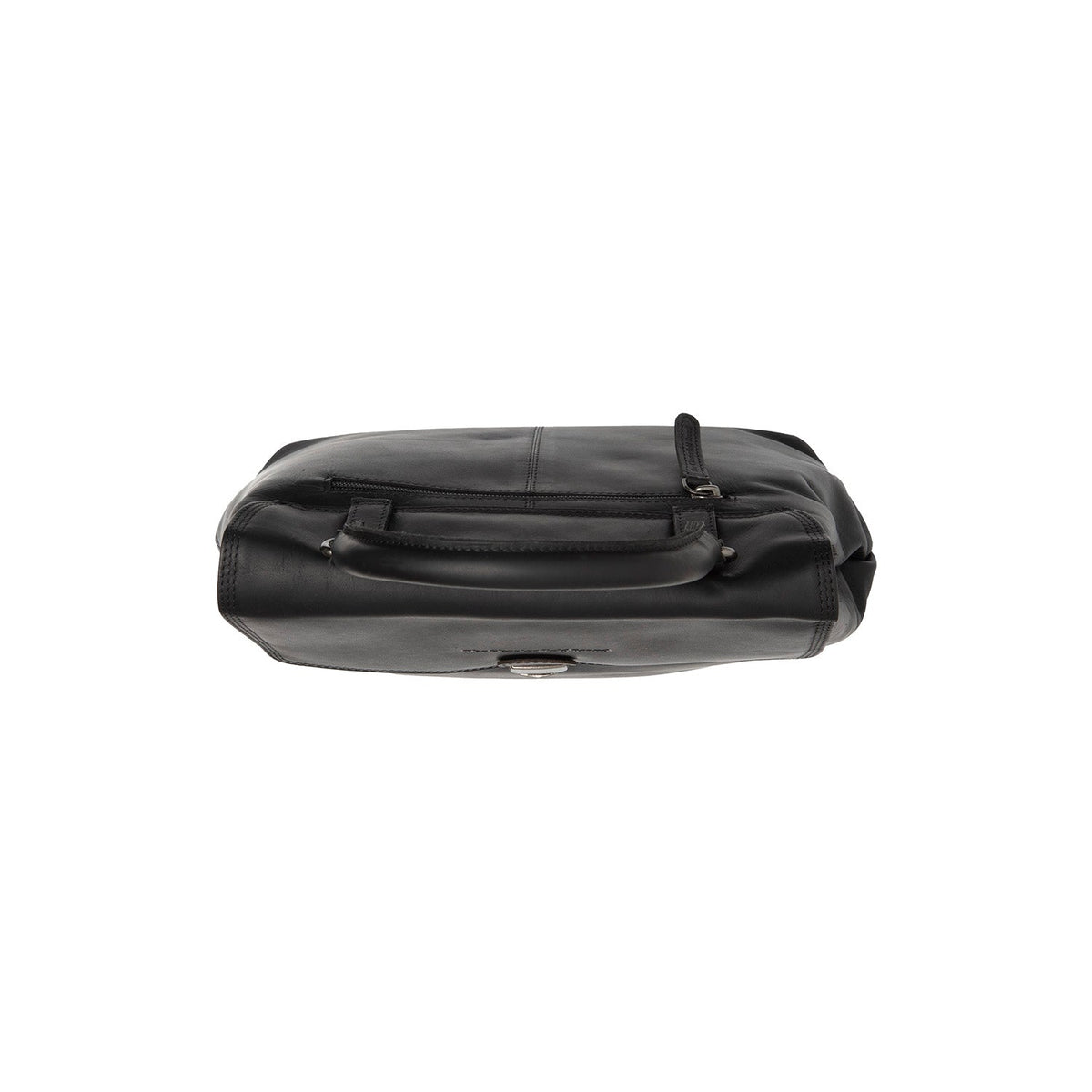 Angera Full-Grain Leather Handbag para Mulher - Lateral Side Profile View Showing Sleeve Cut &amp; Athletic Taper Fit