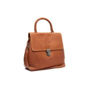 Tailored Rib Cuffs &amp; Hem Craftsmanship Construction Detail on Angera Full-Grain Leather Handbag para Mulher
