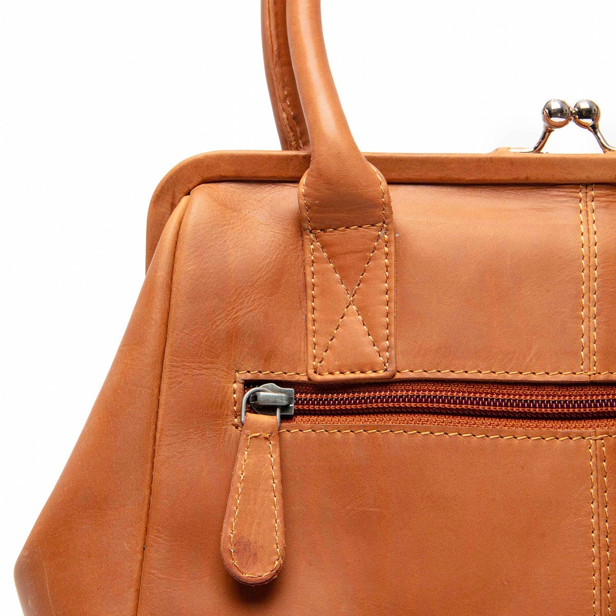 Dorin Full-Grain Leather Handbag para Mulher – alternate product view 3