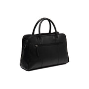 Tailored Rib Cuffs &amp; Hem Craftsmanship Construction Detail on Layton Full-Grain Leather Handbag para Mulher